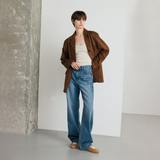 Washed Blue Wide Jean - YW392