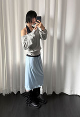 ソルベットフリルミディスカート