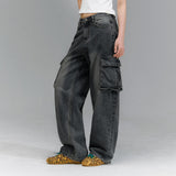 BTB : BLANK POCKET CARGO JEANS [BLACK CORE]