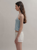 Ribbed Halter Top_Skyblue
