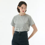 リボンＴシャツ　グレー
