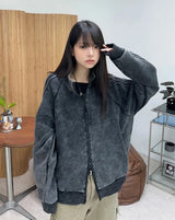 Lupe Track Pigment Zip-Up