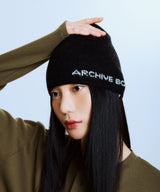 EDGE SIDE AB LOGO BEANIE (CHARCOAL)