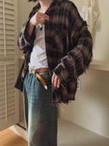 [LAN ARCHIVE] Cutting checkered shirt