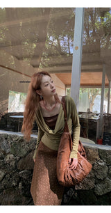 Olive Tree インナーツーピースロングスリーブTシャツ