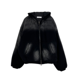 bomber washing hooded jumper