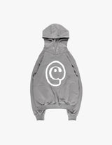 AT SYMBOL APPLIQUE HOODIE CHACOAL