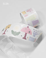Silver Foil Object Writable Paper Kiss Cut Tape
