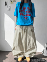 Willy Graphic Tattoo Print Balloon Pants 2color