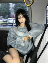 サマー トランスルーセント ウィンドブレーカー