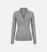 Annie Button Wrap Knit
