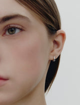 26SS★ Precise Silver (W) One-Touch Earrings S