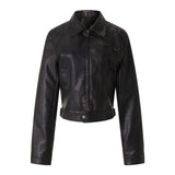 Denver Black Leather Zip-Up Jacket 233313027