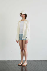 LUMINOUS OVERSIZED SHIRT / BEIGE