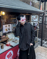 リニアストライプオーバーシャツ