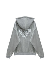 GOODLUCK HEART HOODIE / MELANGE