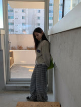 Hael Check Anorak Fleece Sweatshirt