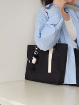  webbing simple line bag - black [M]
