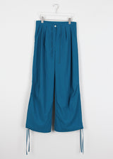 WIDE TUCK NYLON PANTS