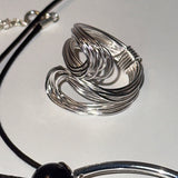 [925silver] Skein open ring