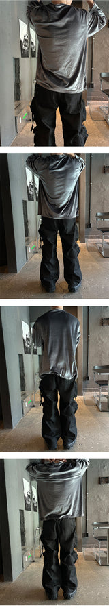 [UNISEX] Crack velvet long sleeves (3color)