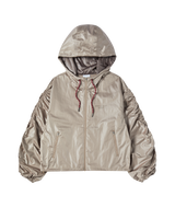 26SS WOMAN シャーリングウィンドブレーカージャケット ブラック