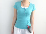 Round U button slim top