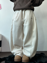 ボスサイズフリーススナップロングパンツ 🧸🩵🤍6カラー