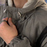  Mosley Corduroy Fleece Hooded Jumper