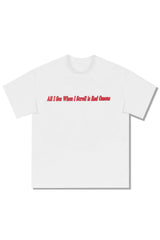 Bad Omens スケルトンパフプリントTシャツ
