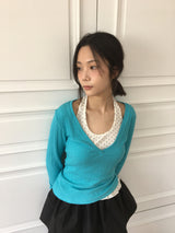 Shu Dot Frill Halterneck Sleeveless (2color)