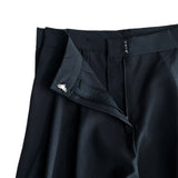Grace Two-Tuck Button Wide Long Slacks
