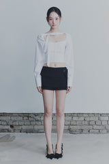 BIANCA SQUARE NECK BLOUSE white