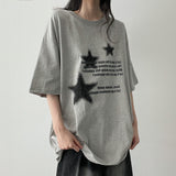 ゴットスターレタリングボクシーフィット半袖Tシャツ