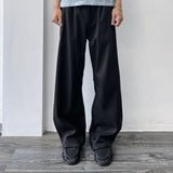 Bias Panel Wide Trousers