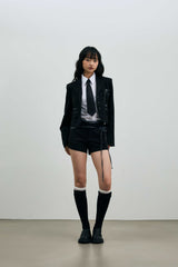 ASTRAL CROP JACKET / BLACK