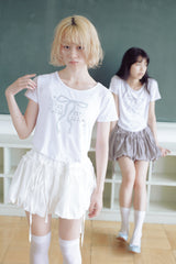 フリルバルーンスカート(white)