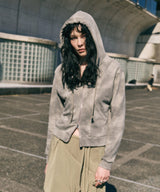 RUST DOUBLE ZIP HOODIE
