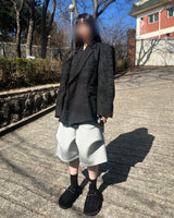 AEバックワードスウェットパンツ_メランジグレー