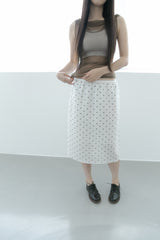 linen dot midi skirt(2colors)