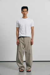 Cool curve half t-shirts(White)