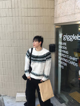No.1522 damage D nordic KNIT (4color)