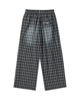 25FW CHECK TRACK WASHED PANTS BLACK