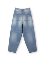 Destoryed Balloon Denim (2color)