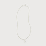 Irregular Pearl Box Chain Necklace