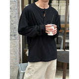 [Unisex] オーバーフィットヘンリーネックニットスリーブス(4color)