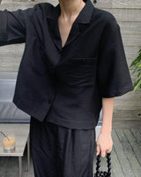tancel blouse (black)
