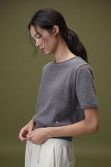 Camel round half knit (Grey)