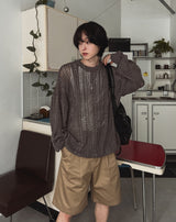Pascal openwork cable knit