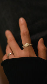 All is well, silver ring with Topaz_November Birthstone